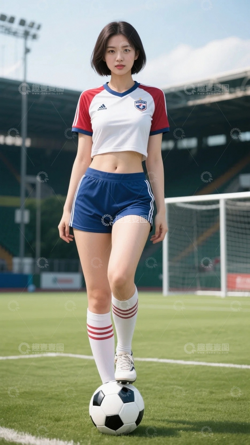 高清大图下载【趣麦麦图】青春活力的足球宝贝5