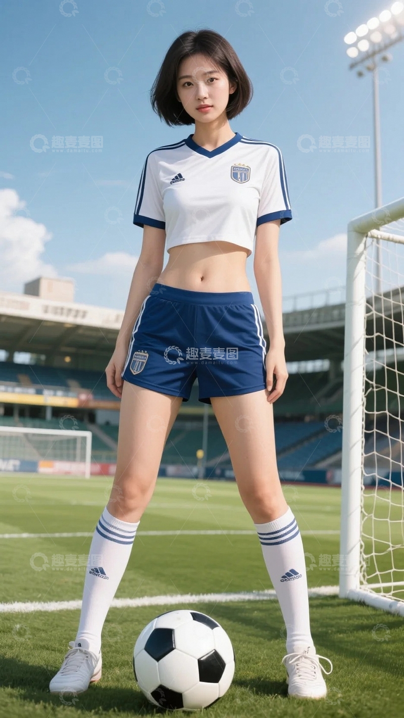 高清大图下载【趣麦麦图】青春活力的足球宝贝6