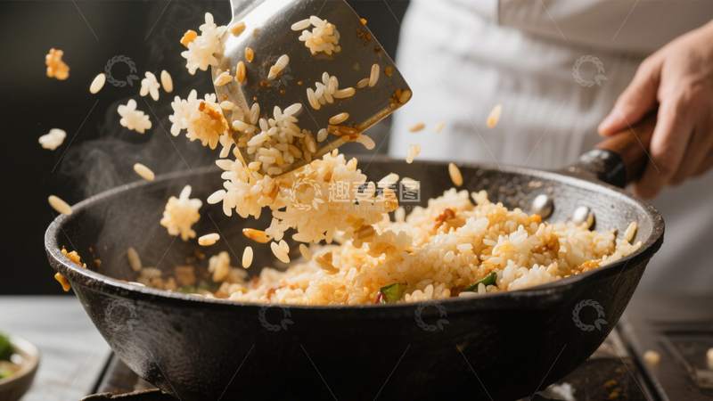 高清大图下载【趣麦麦图】烟火锅气美味炒饭6