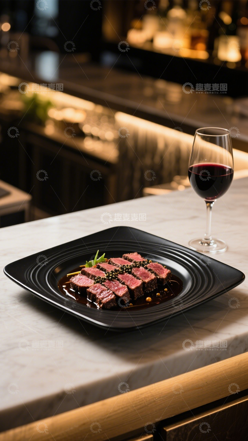 高清大图下载【趣麦麦图】牛排西餐烹饪美味4