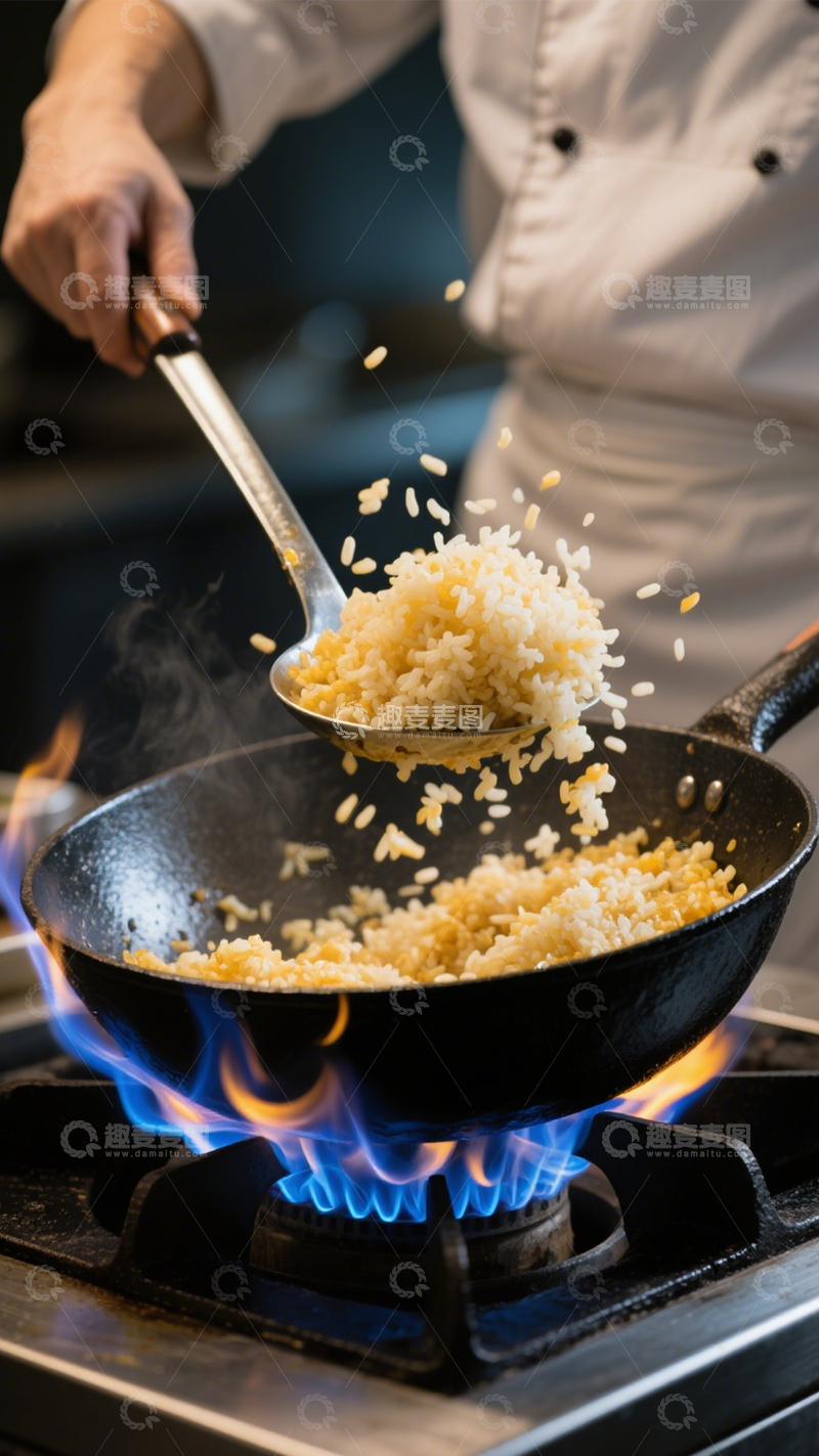 高清大图下载【趣麦麦图】烟火锅气美味炒饭2