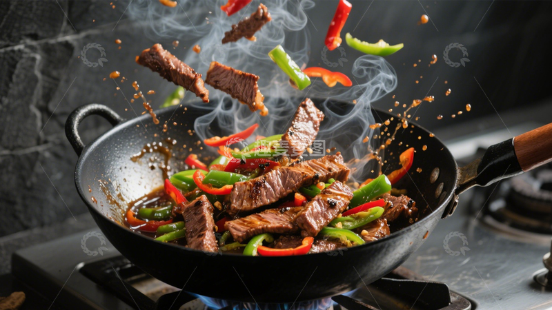 高清大图下载【趣麦麦图】牛排西餐烹饪美味5