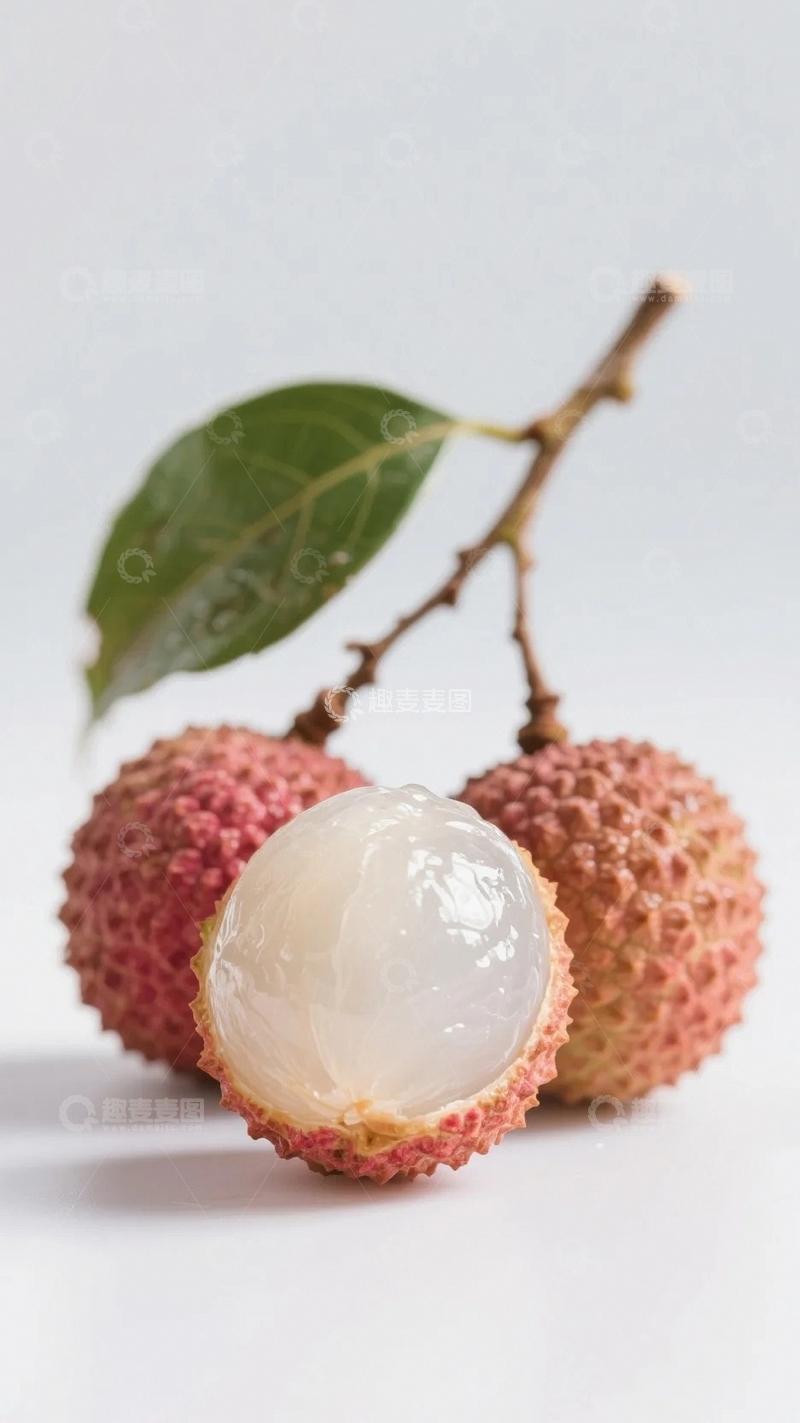 高清大图下载【趣麦麦图】晶莹剔透的荔枝果实3