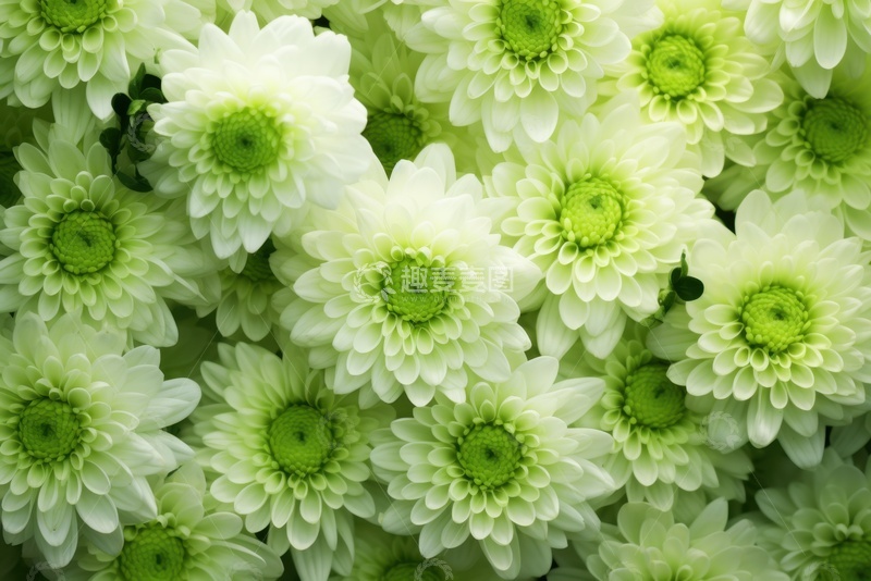 高清大图下载【趣麦麦图】-白色的小菊花背景