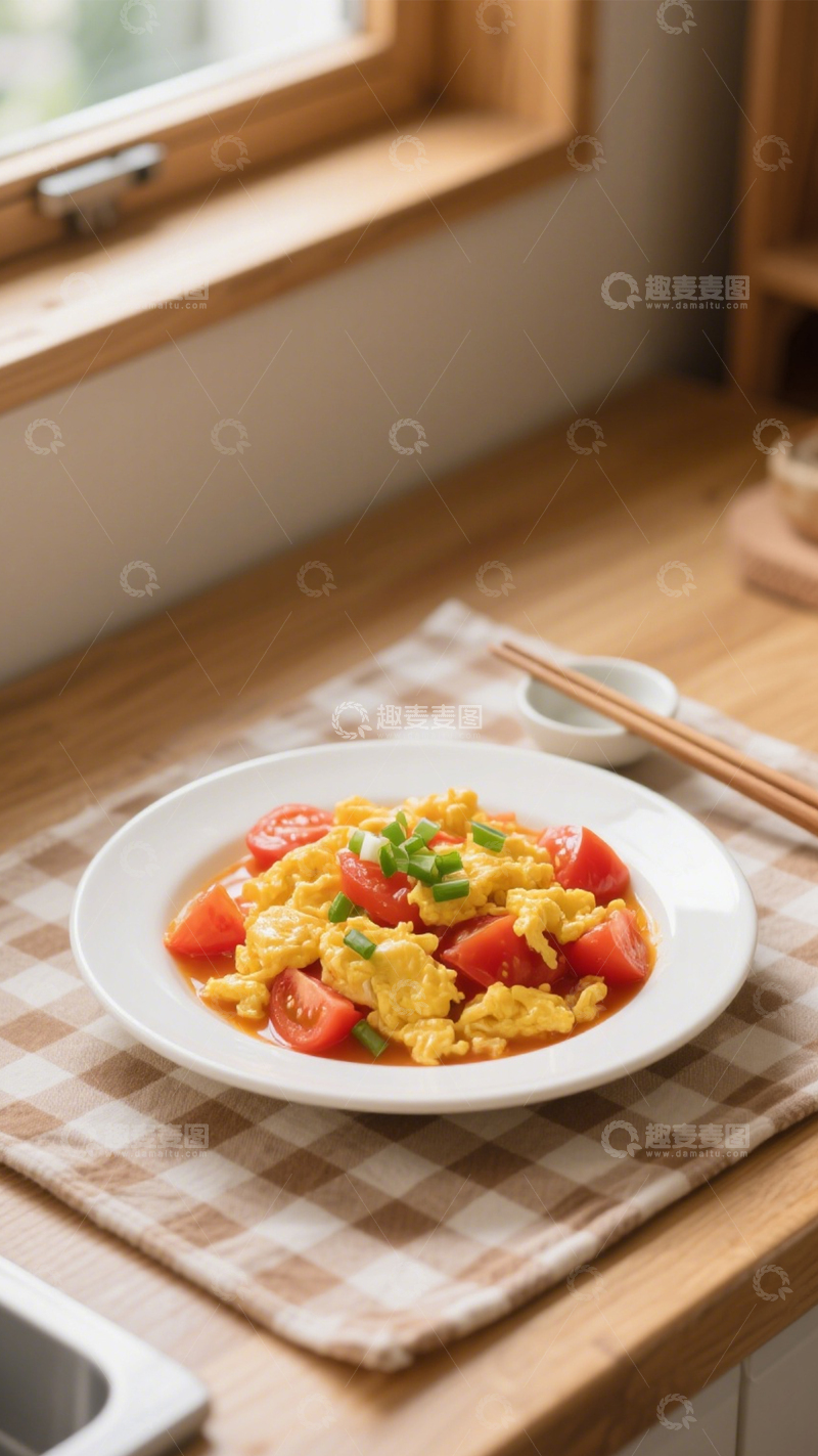 高清大图下载【趣麦麦图】番茄炒蛋家常美味4