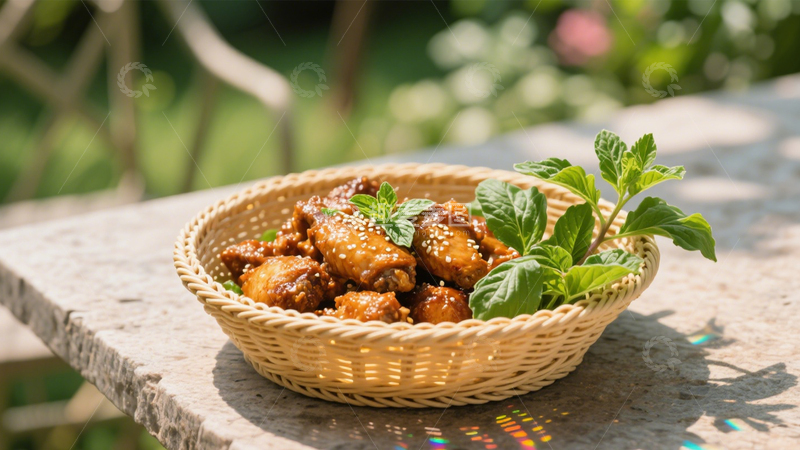 高清大图下载【趣麦麦图】三杯鸡经典罗勒香8