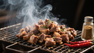 烟火牛肉粒烧烤香四溢8