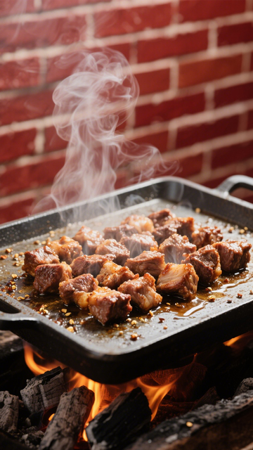 烟火牛肉粒烧烤香四溢2