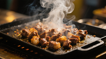 烟火牛肉粒烧烤香四溢7