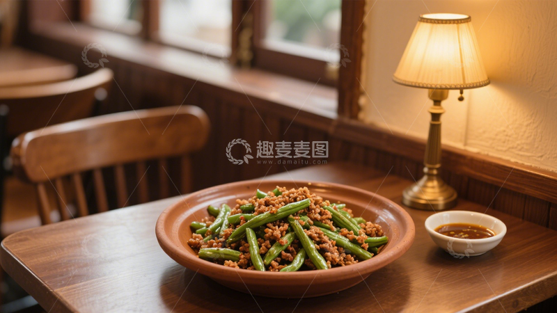 高清大图下载【趣麦麦图】肉末干煸豆角家常好味6