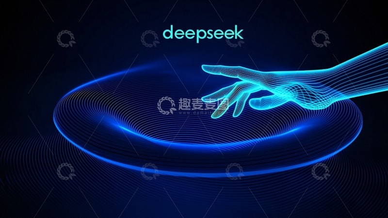 高清大图下载【趣麦麦图】蓝色科技背景21