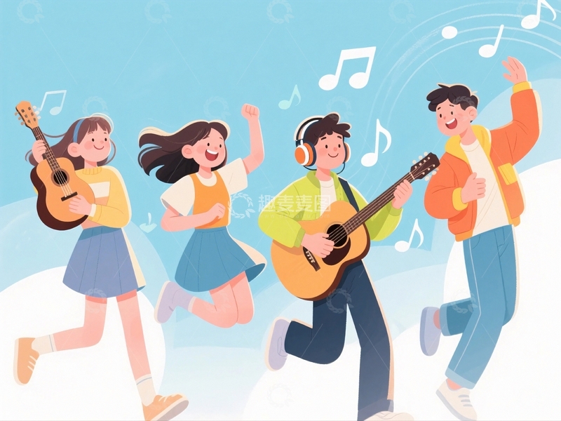 高清大图下载【趣麦麦图】海边旅游度假人物5