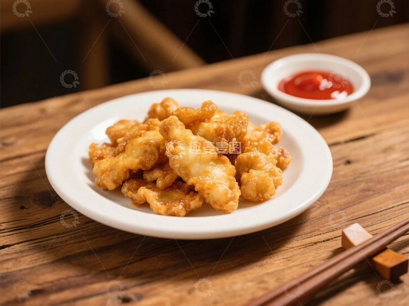 高清大图下载【趣麦麦图】酥香可口的锅包肉3