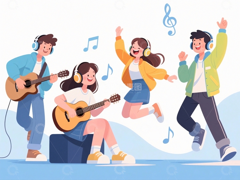 高清大图下载【趣麦麦图】青年节人物插画15