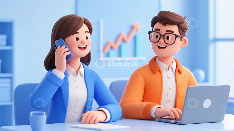 高清大图下载【趣麦麦图】商务办公人物素材1