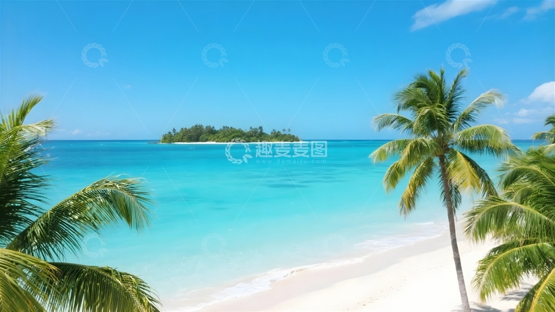 高清大图下载【趣麦麦图】热带海岛的宁静假日1