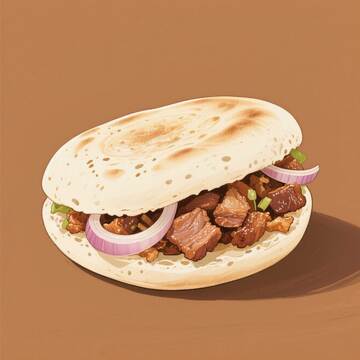 肉夹馍  小吃  特色 2