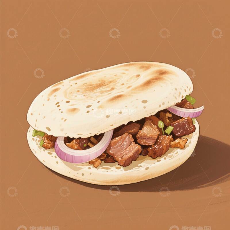 肉夹馍  小吃  特色 2