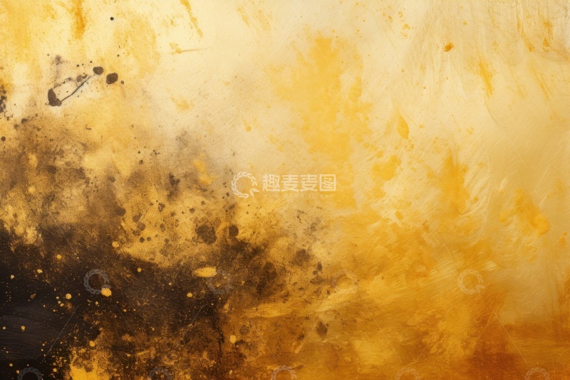 高清大图下载【趣麦麦图】水墨金粉墙面背景