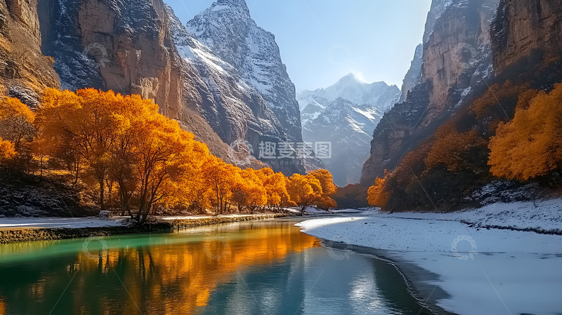 高清大图下载【趣麦麦图】秋冬湖泊美景5
