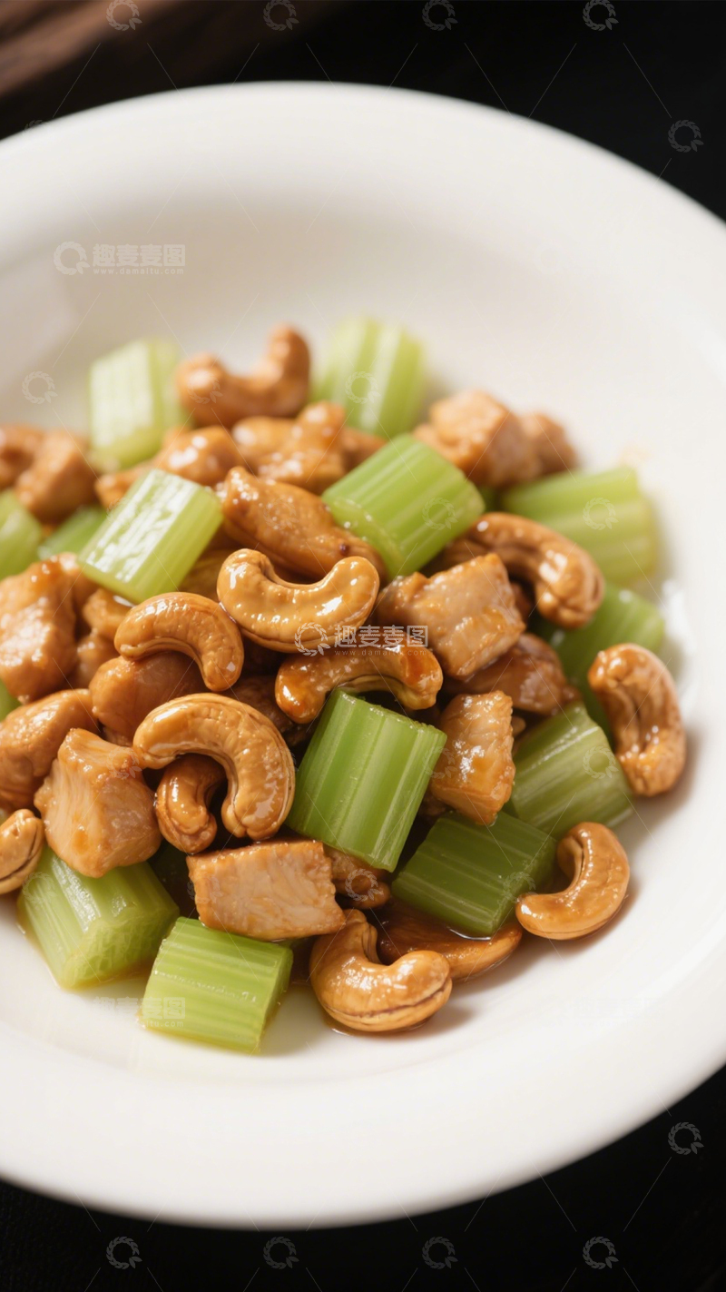 高清大图下载【趣麦麦图】腰果鸡丁香脆下饭1