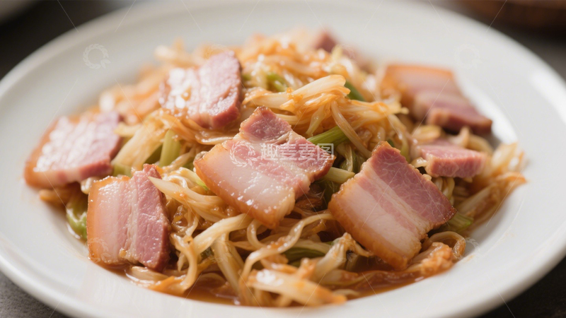高清大图下载【趣麦麦图】腊肉炒米粉5