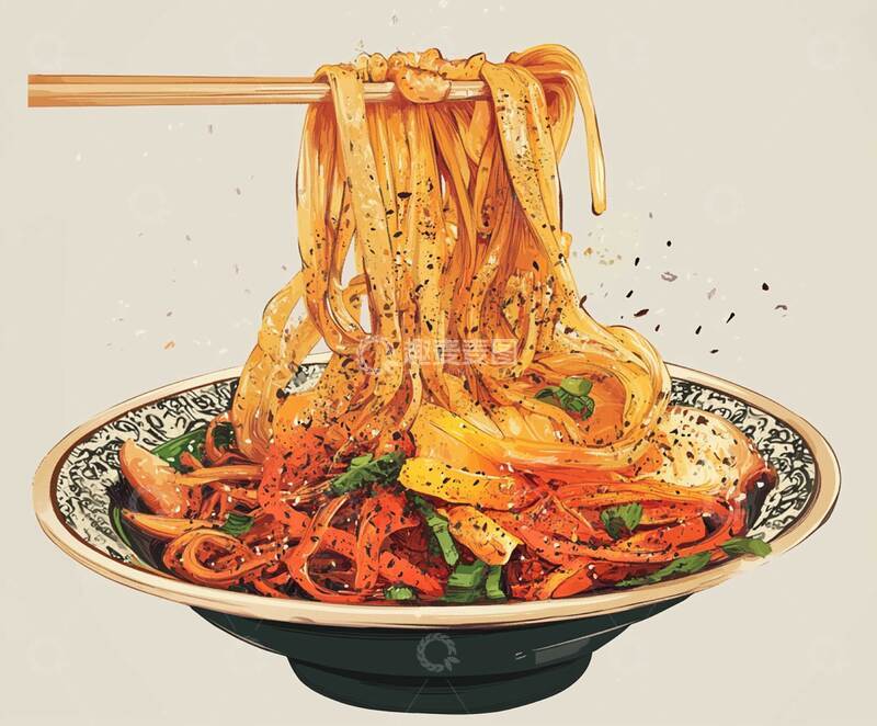 高清大图下载【趣麦麦图】凉皮  小吃   美食