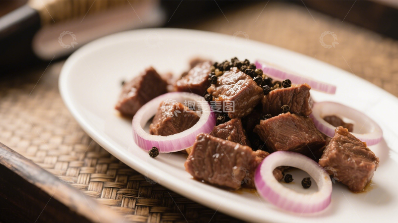 高清大图下载【趣麦麦图】黑椒洋葱牛肉粒7