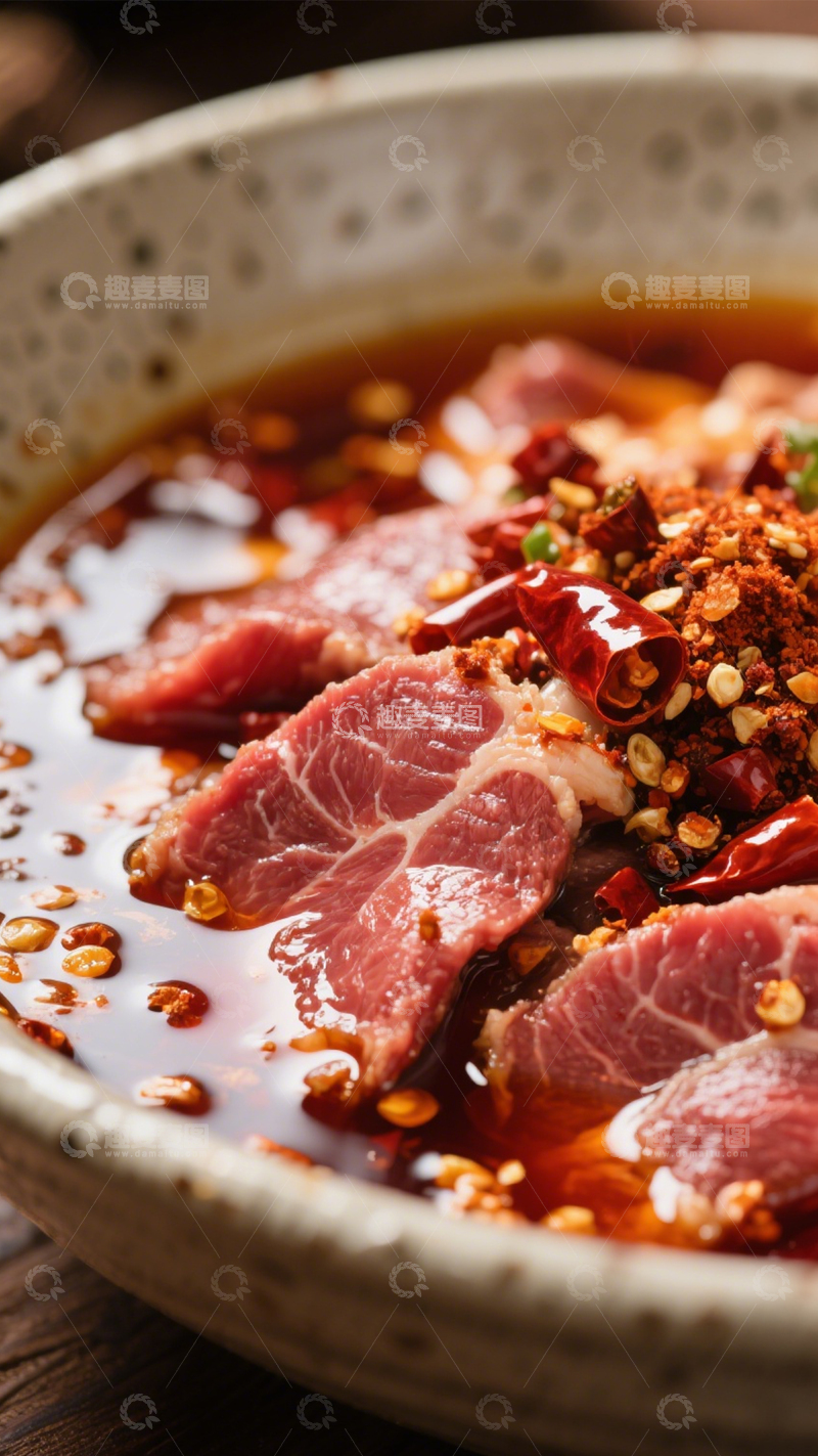 高清大图下载【趣麦麦图】香辣水煮牛肉2