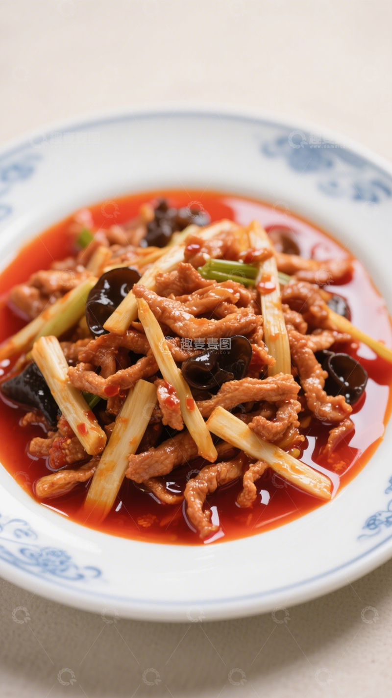 高清大图下载【趣麦麦图】鱼香肉丝1