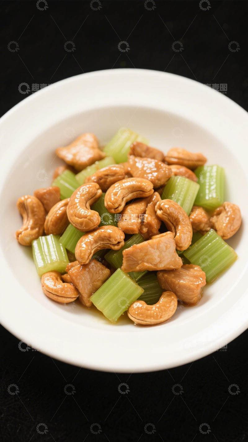 高清大图下载【趣麦麦图】腰果鸡丁香脆下饭4