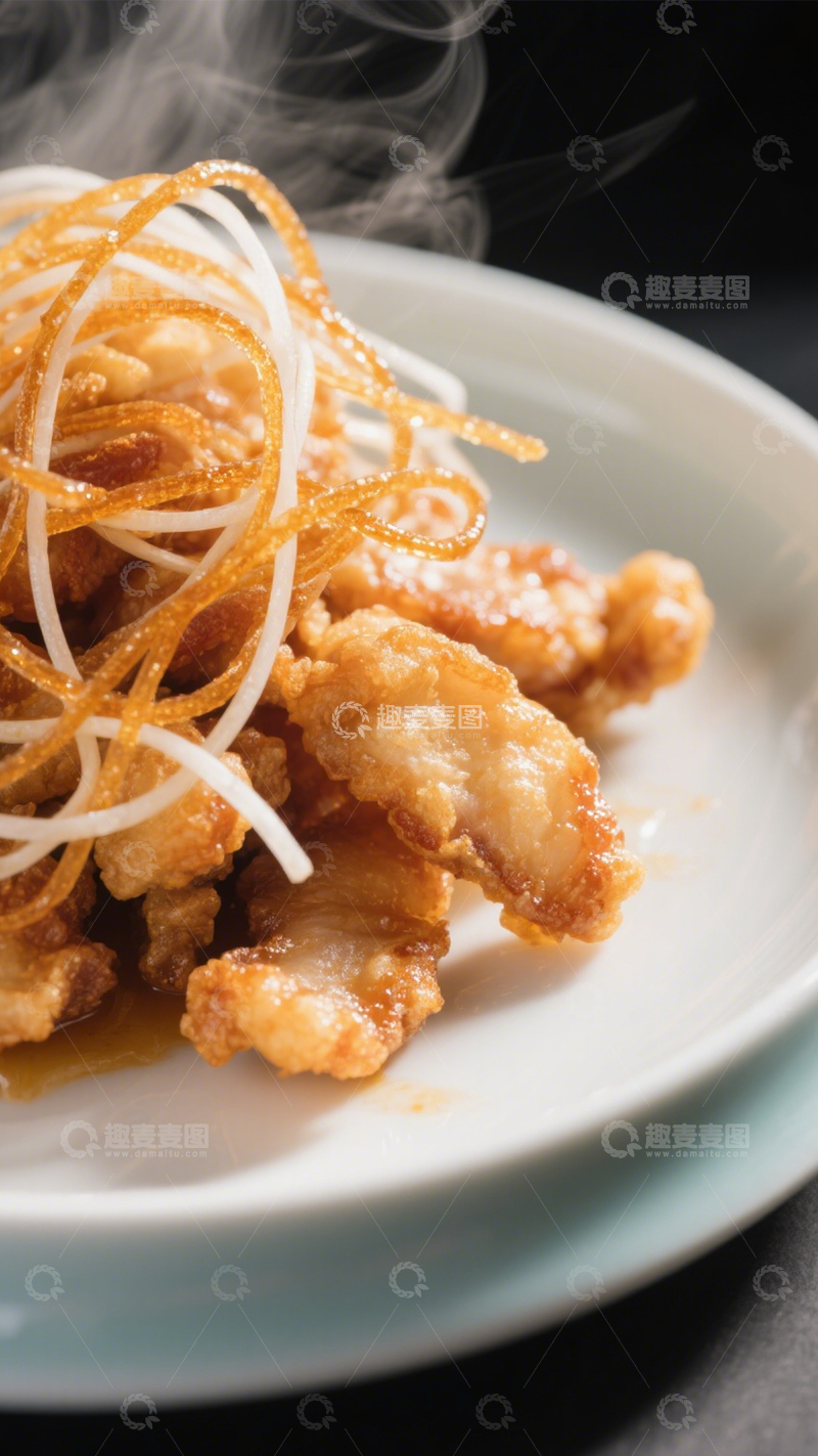 高清大图下载【趣麦麦图】金丝香酥肉1