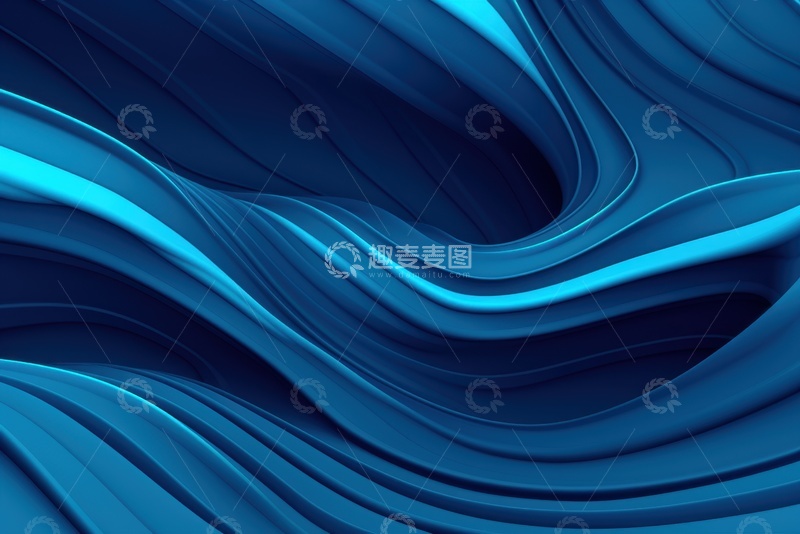 高清大图下载【趣麦麦图】-蓝色条纹起伏背景