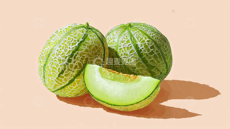 高清大图下载【趣麦麦图】香瓜  甜瓜 水果4