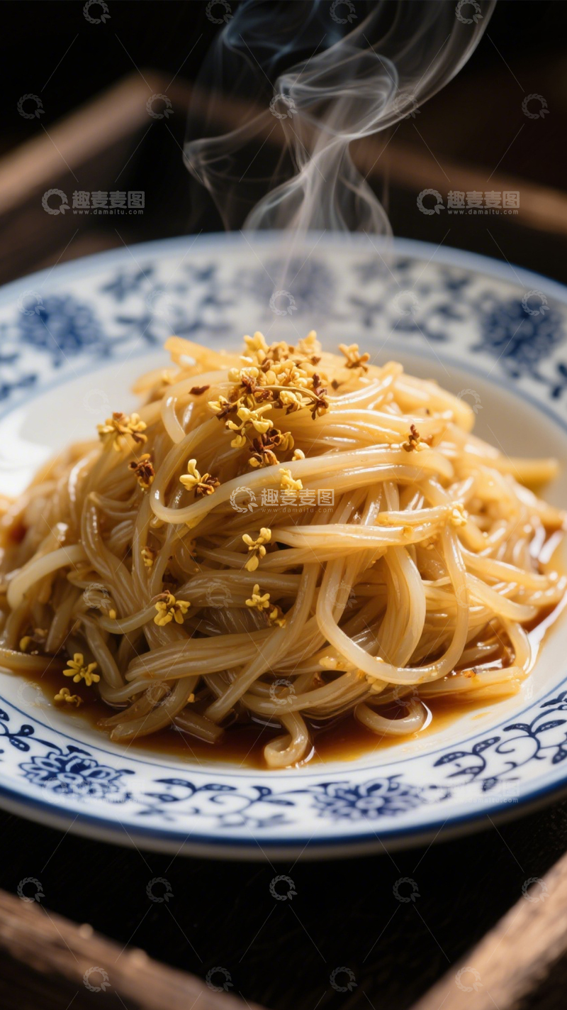 高清大图下载【趣麦麦图】香气四溢桂花炒面2