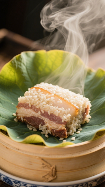 荷叶糯米蒸肉饭4