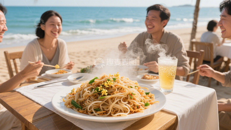 高清大图下载【趣麦麦图】香气四溢桂花炒面7