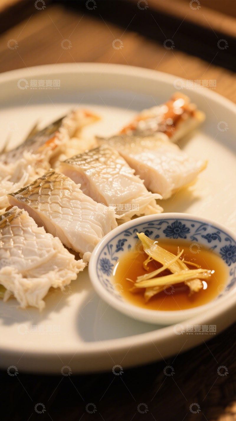 高清大图下载【趣麦麦图】聚餐必选清蒸鱼2