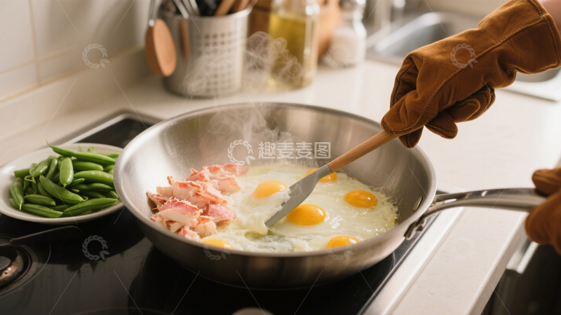 高清大图下载【趣麦麦图】蟹肉煎蛋家庭风味菜6