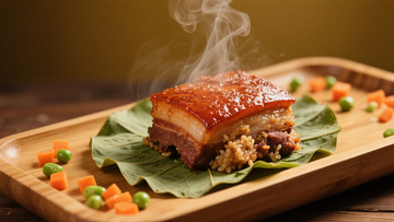 荷叶糯米蒸肉饭5