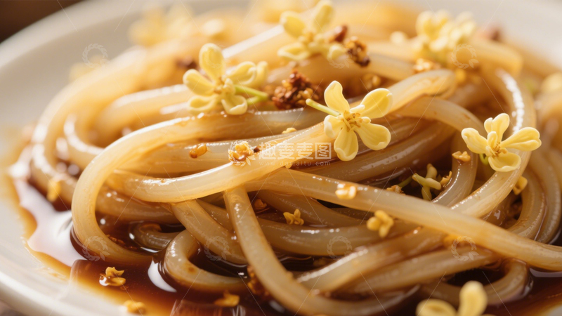 高清大图下载【趣麦麦图】香气四溢桂花炒面5