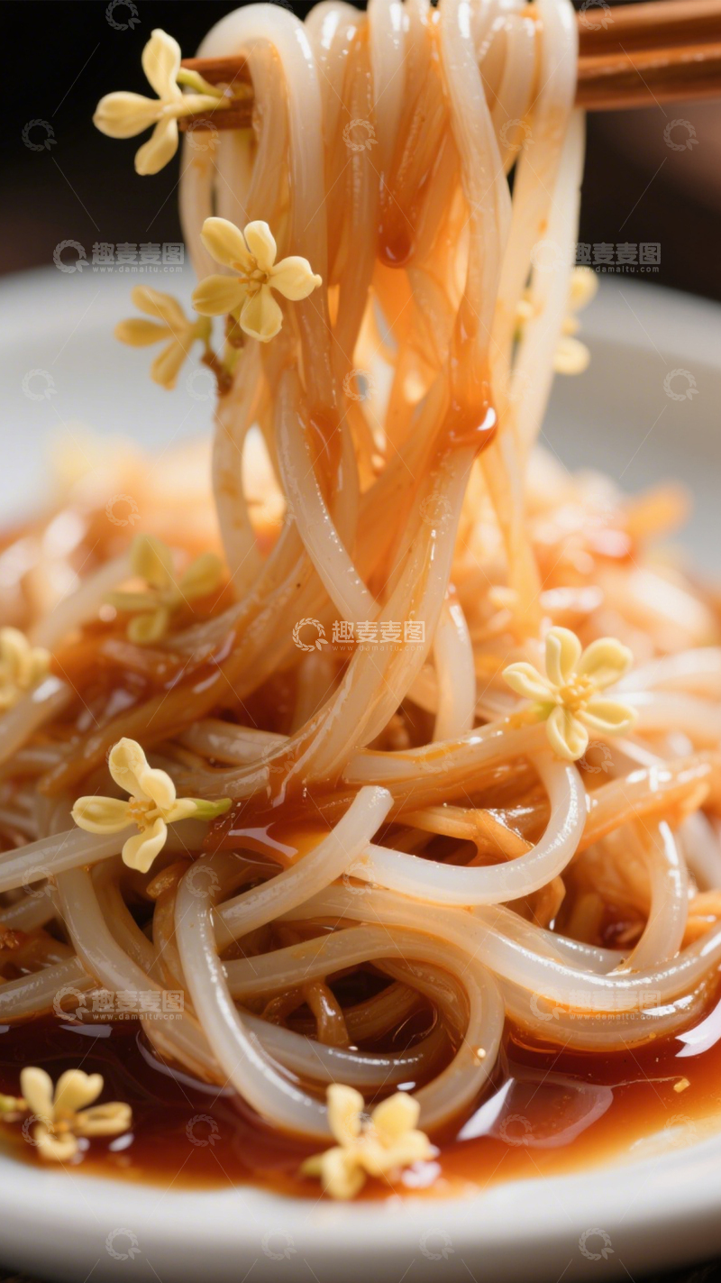 高清大图下载【趣麦麦图】香气四溢桂花炒面3