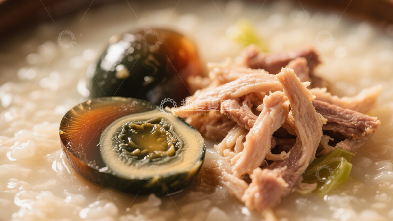 高清大图下载【趣麦麦图】皮蛋瘦肉粥4