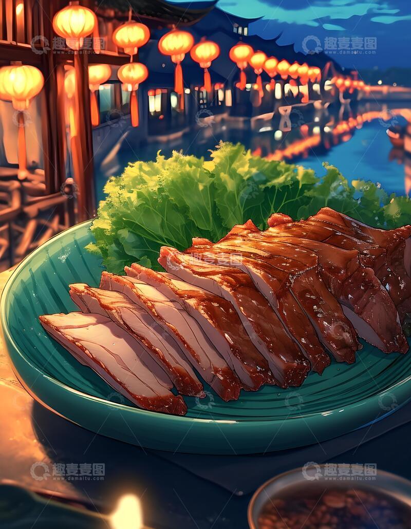 高清大图下载【趣麦麦图】乳香香酥烤鸭