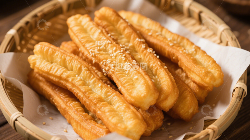 高清大图下载【趣麦麦图】酥脆油条4