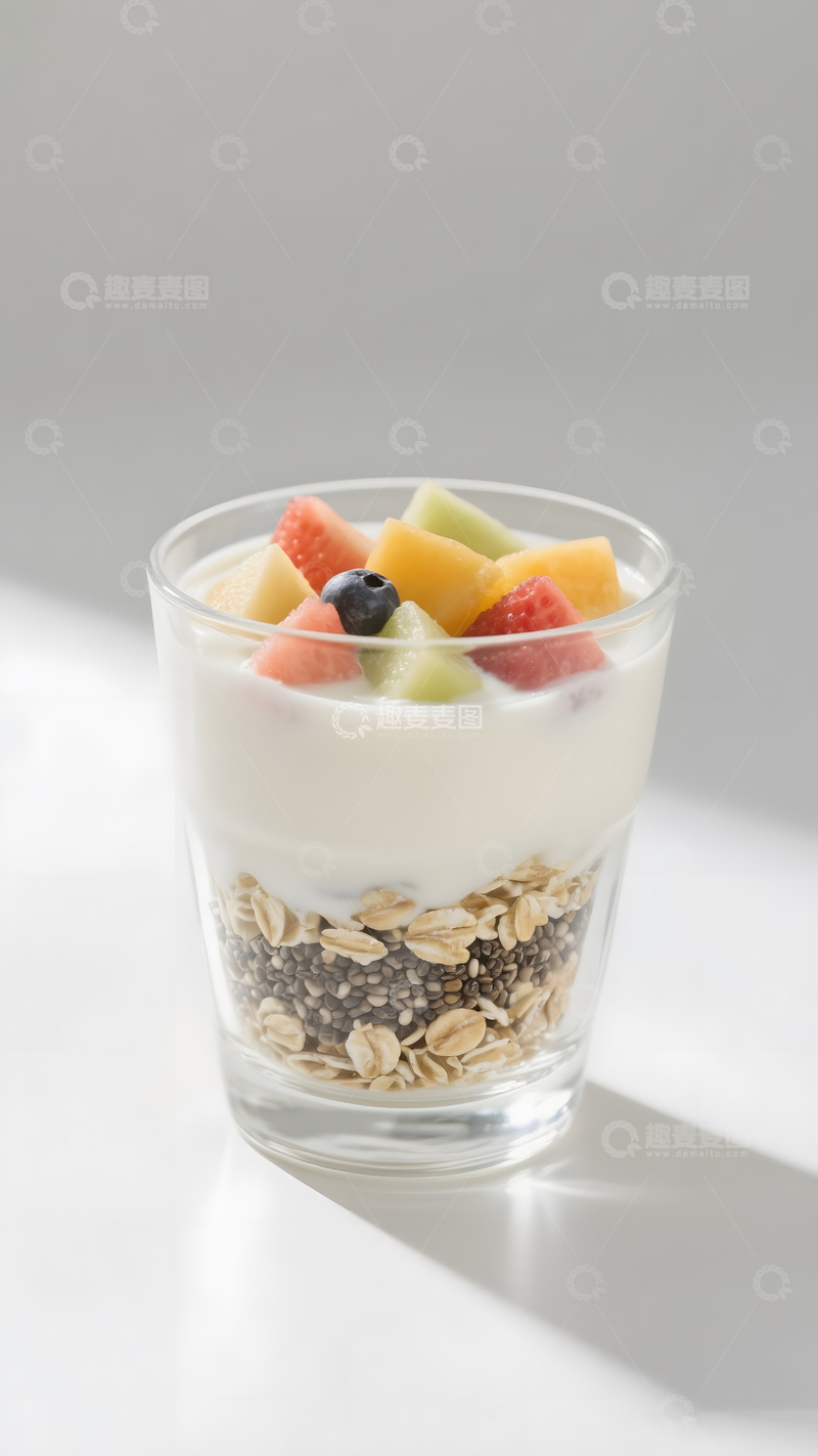 高清大图下载【趣麦麦图】酸奶碗乳制品健康食物麦片早餐5