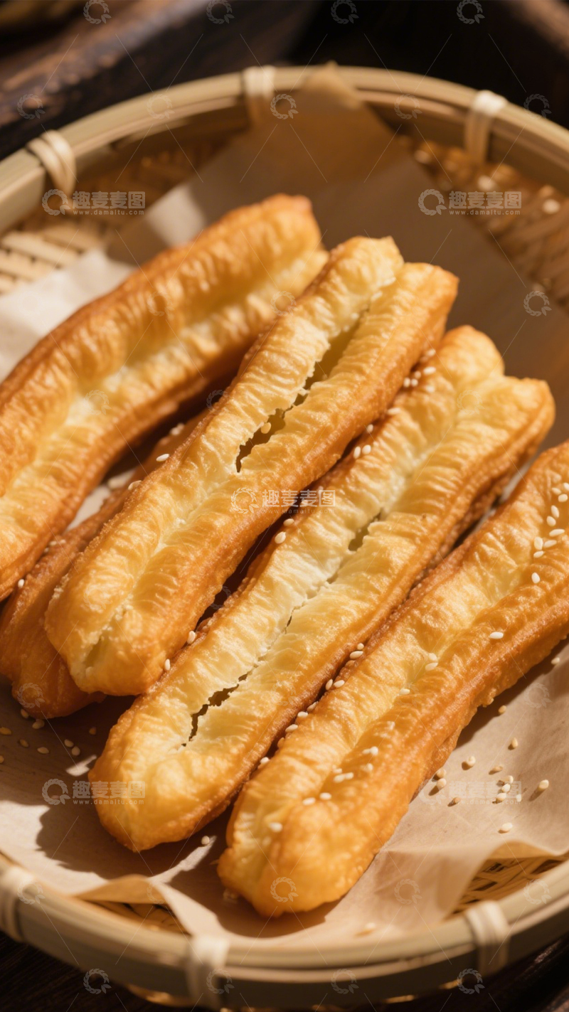 高清大图下载【趣麦麦图】酥脆油条1