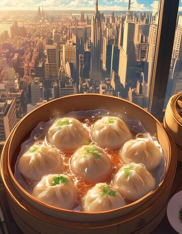 鲜美虾仁灌汤包