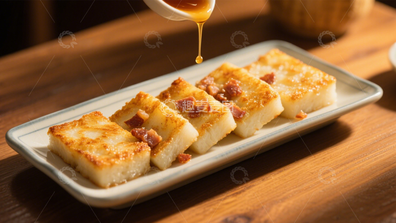 高清大图下载【趣麦麦图】腊味萝卜糕3