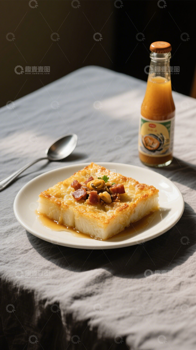 高清大图下载【趣麦麦图】腊味萝卜糕2